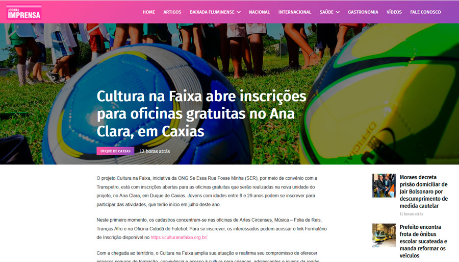Clipping Jornal Imprensa Online - 04-08-25