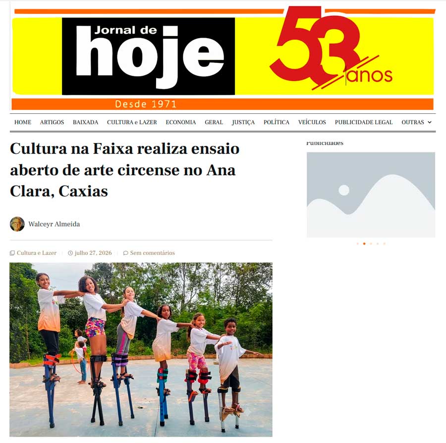 Leia mais sobre o artigo Site do Jornal de Hoje – 27 de julho de 2026